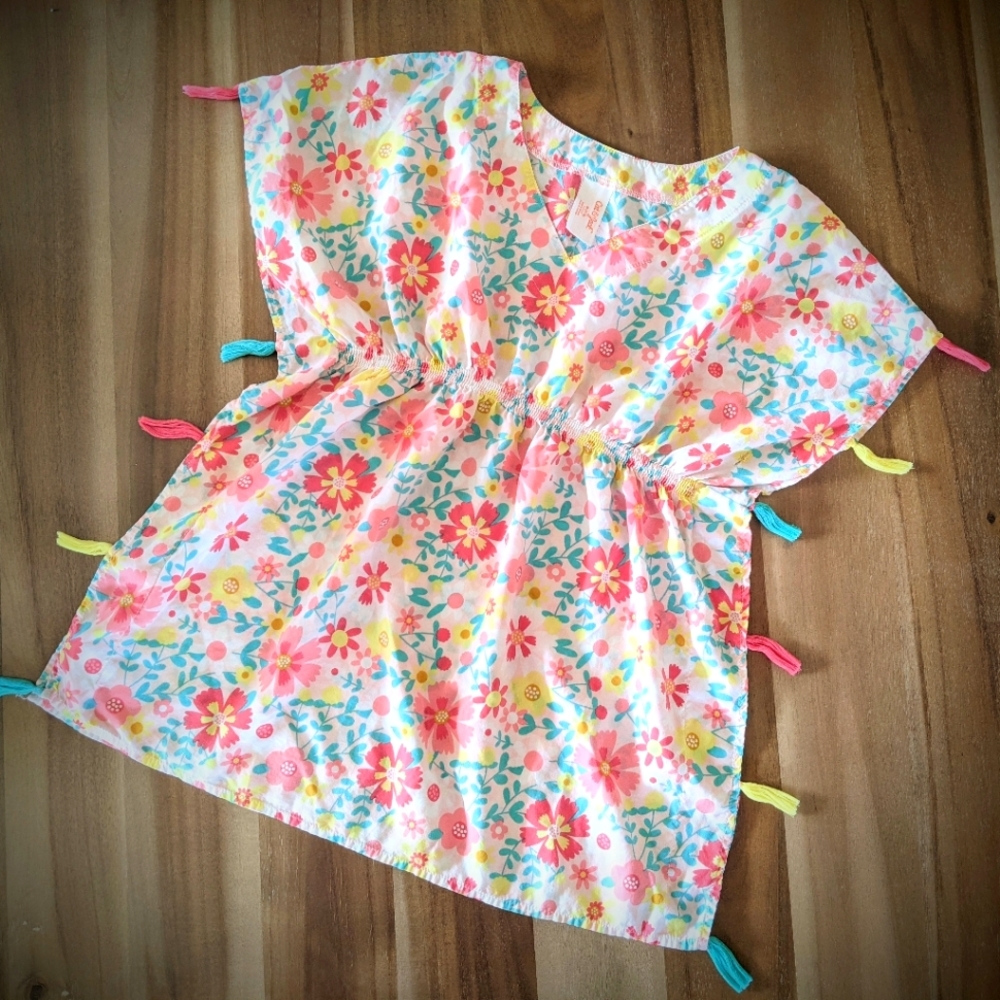 Tasseled coverup girls 7-8